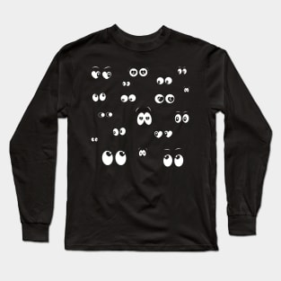 Glowing in the dark heart spooky eyes Long Sleeve T-Shirt